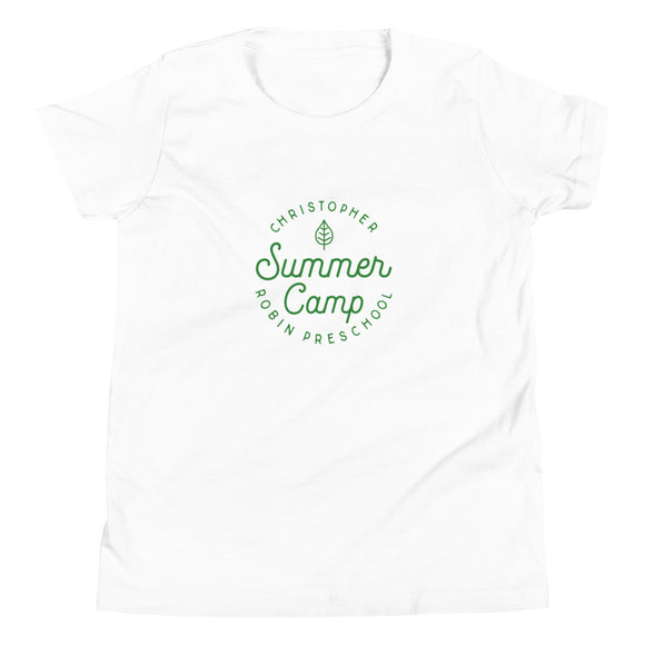 Summer Camp Youth Short Sleeve T-Shirt, Green Logo