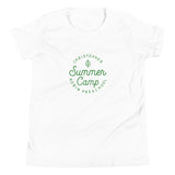 Summer Camp Youth Short Sleeve T-Shirt, Green Logo