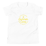 Summer Camp Youth Short Sleeve T-Shirt, Yellow Logo